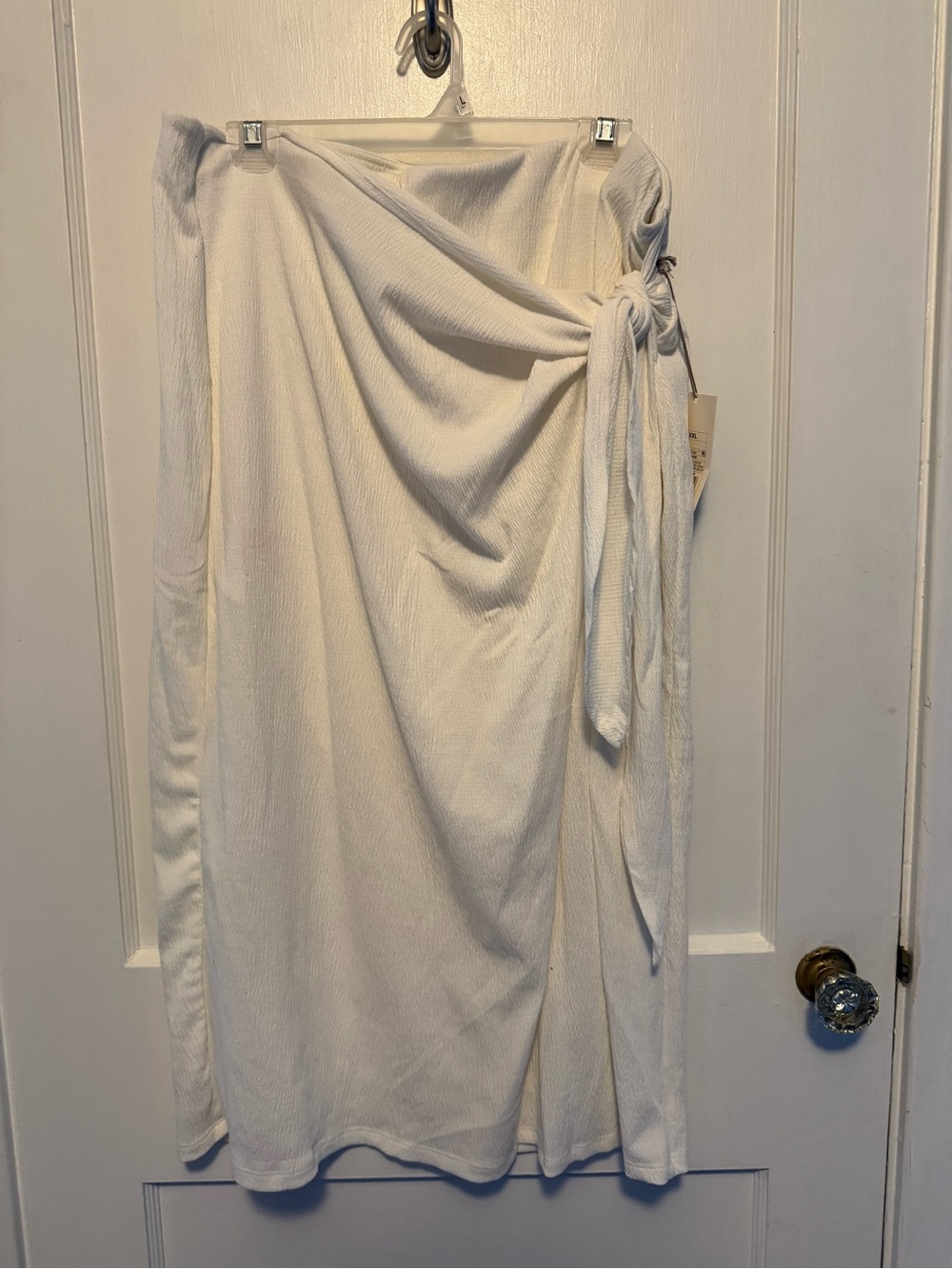 a new day Cream Midi Wrap Skirt